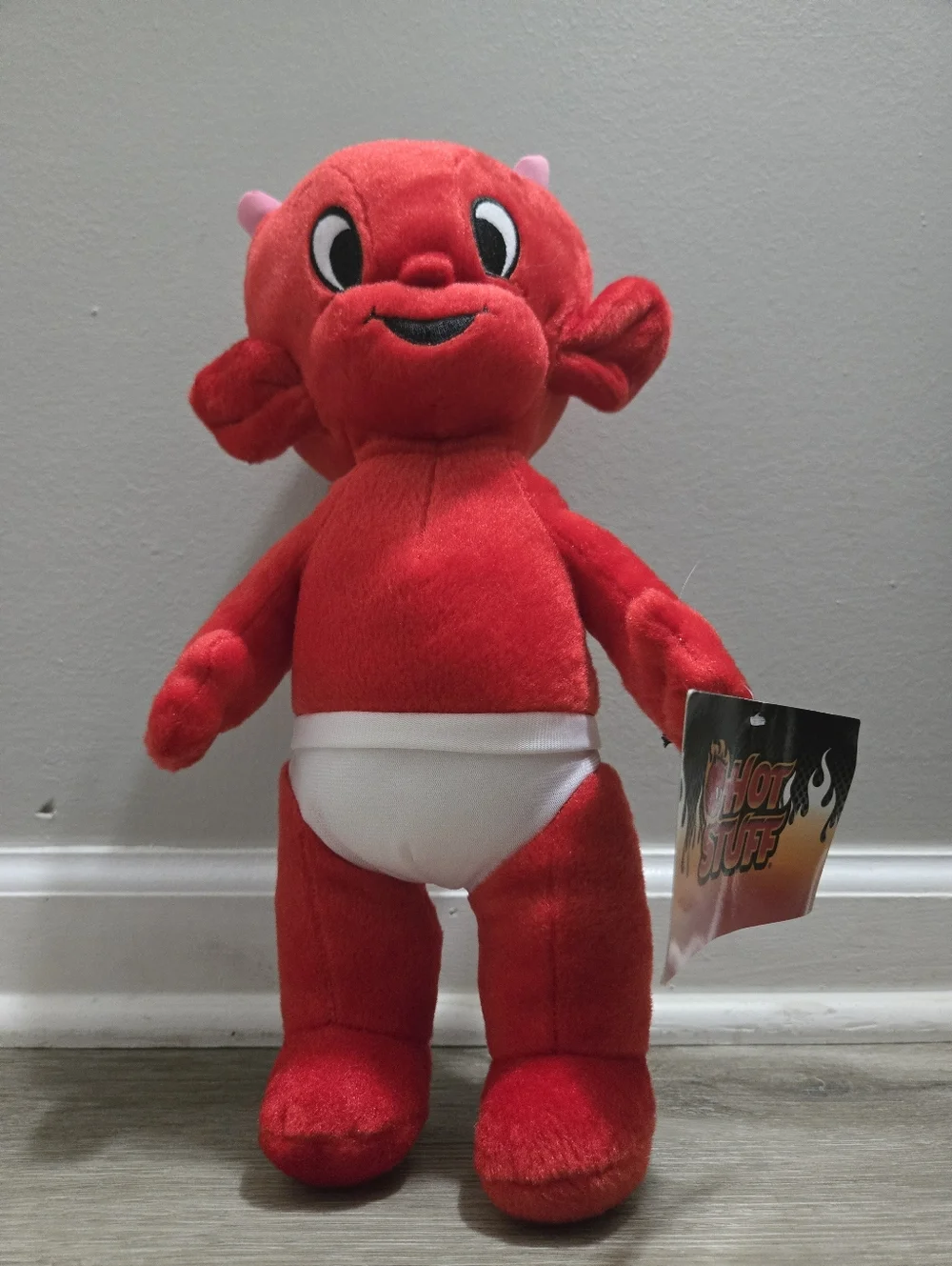 NEW Large Hot Stuff Red Devil Plush Toy 15 inches. NWT - Picture 6 of 9